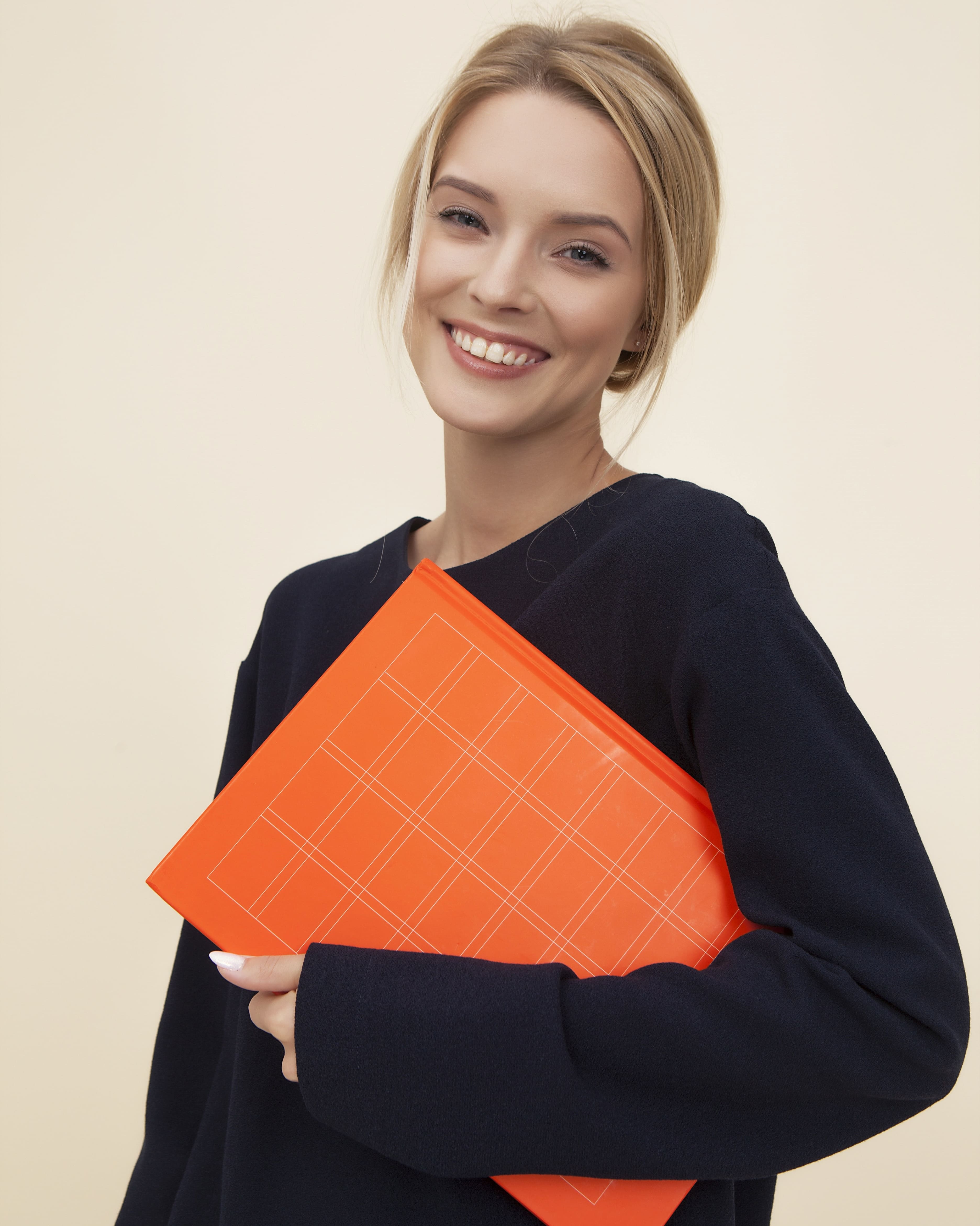 Person bringing a book